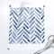 Watercolor Chevron Herringbone Modern Boy Nursery Blue And White Custom Removable Wallpaper by Spoonflower Peel & Stick Wallpaper 2FT Wide